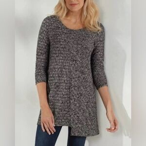 Soft Surroundings Olivia Scoop Neck Sweater size S